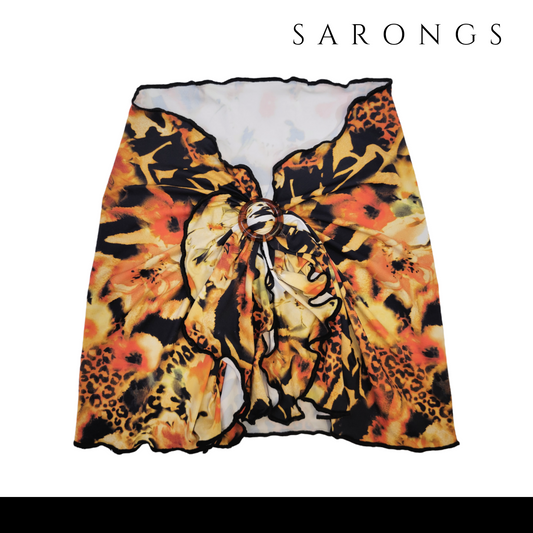 Sarong Tiger Flowers